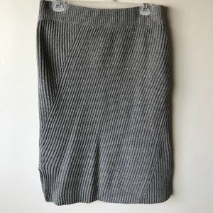 Madewell Grey Sweater Pencil Skirt NWOT